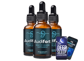 Three bottles of Audifort with two digital bonuses